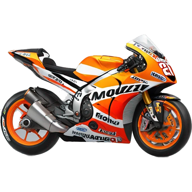 Marc Marquez with bike emoji