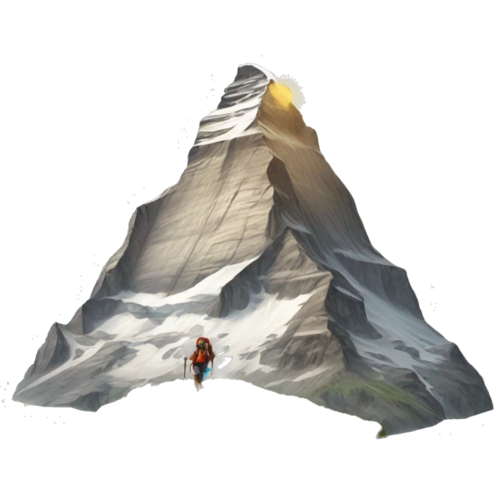 hiking matterhorn emoji