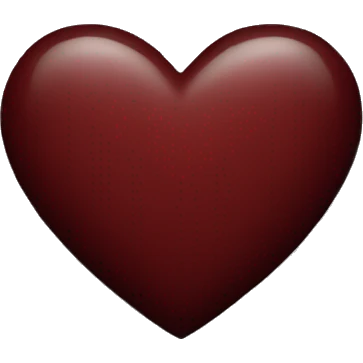 plain Dark red heart emoji