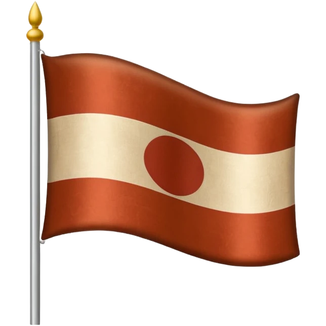 Indonesian flag but poop in mid emoji