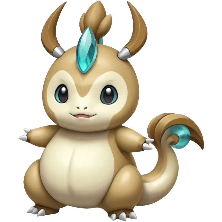 Cool epic legendary big chubby elegant cute handsome realistic Meloetta-Inteleon-Gabite-Palkia-Pokémon-Fakémon-fusion-hybrid-creature emoji