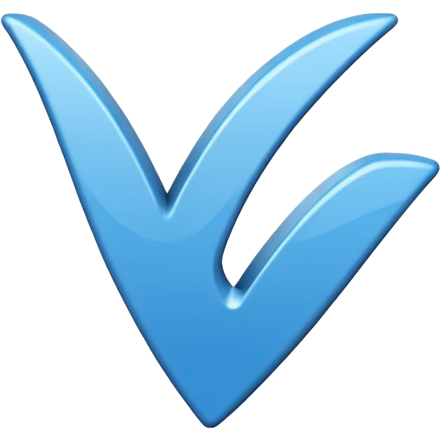Blue chekmark  emoji
