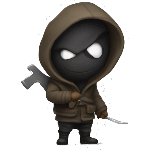 Thief art paint emoji