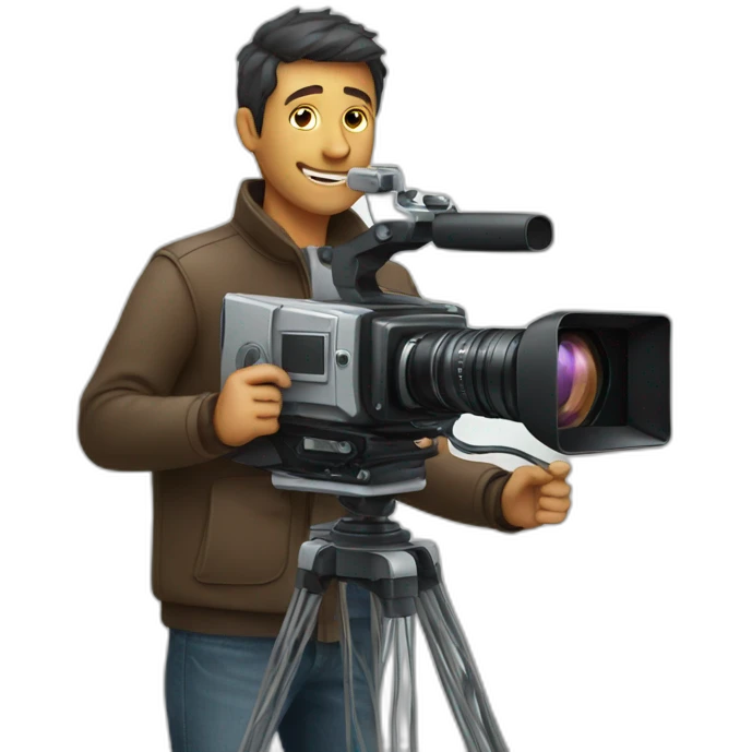 guy with a movie camera emoji