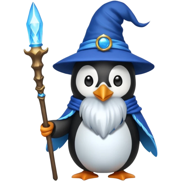 Penguin Wizard emoji