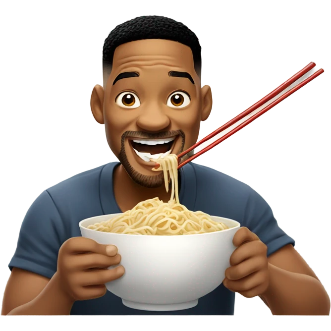 will smith eating noodles emoji
