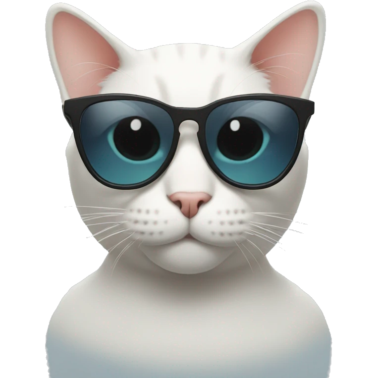 Cat with sunglasses high  emoji