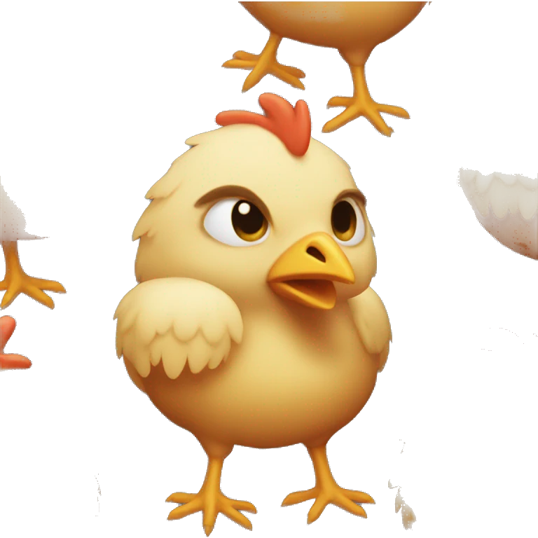 Chicken with breasts emoji
