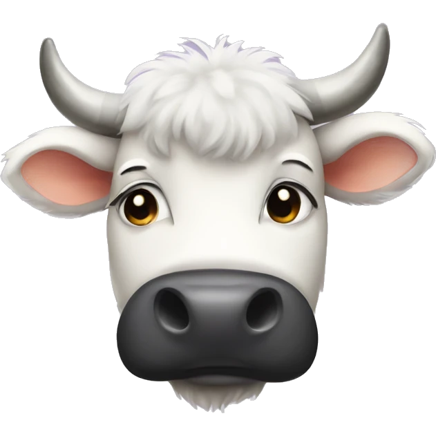 Fluffy cow emoji