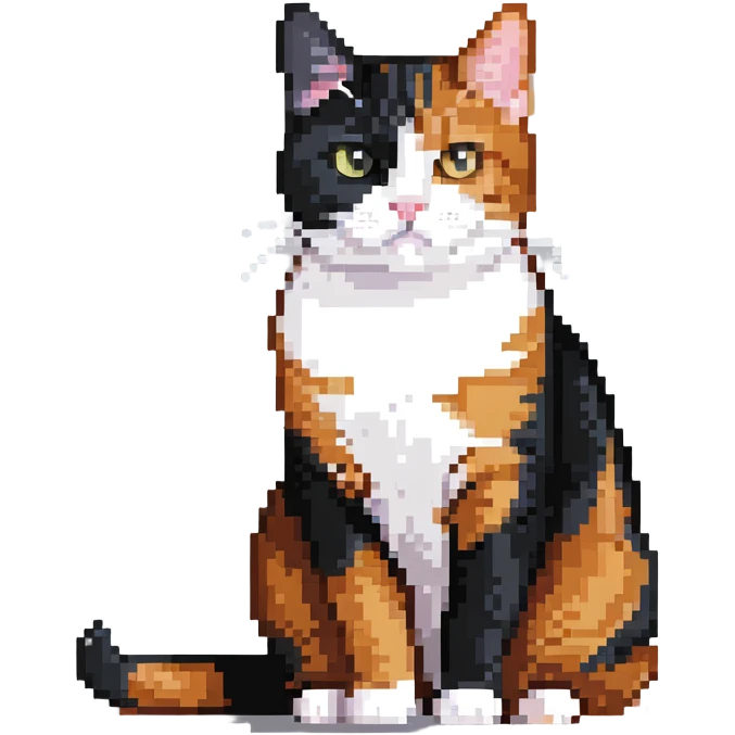 Ginger cat, black and white cat, calico cat, British shorthair cat emoji