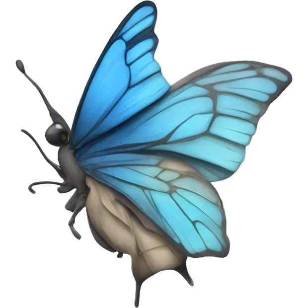 Puedes generar un antifas para la cara como mariposa azul emoji