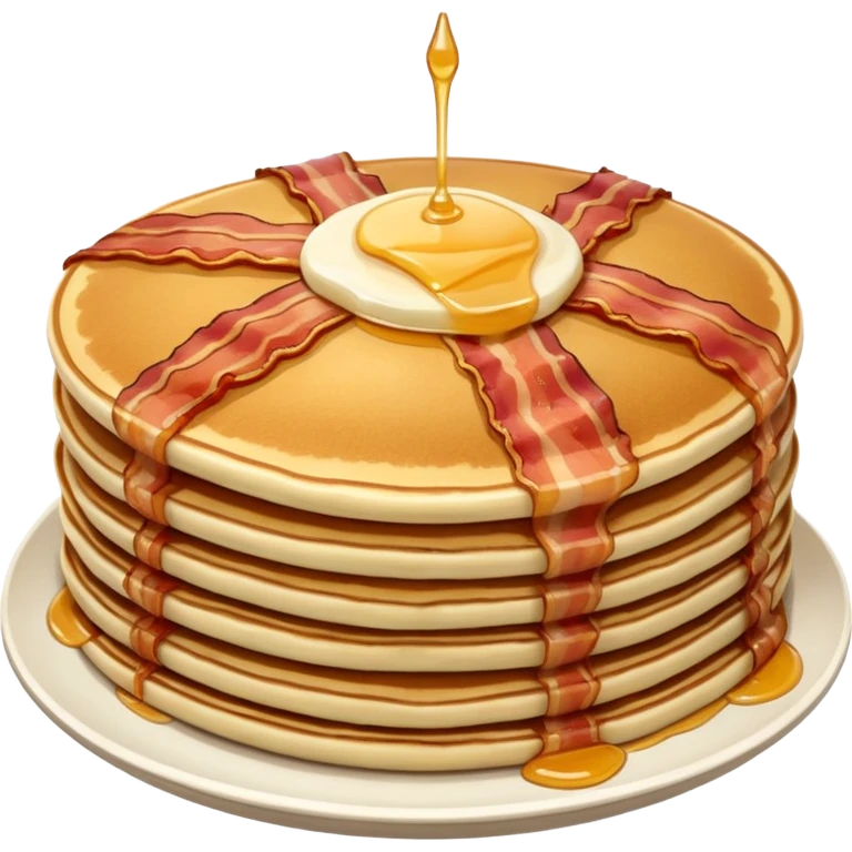 pancakes with meat emoji
