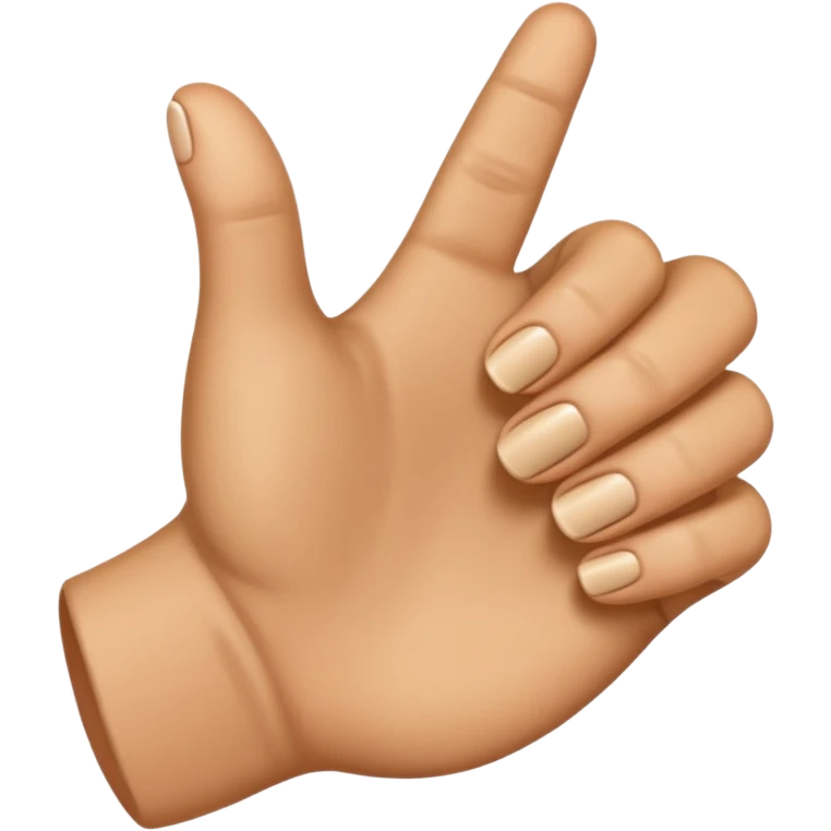 Make a thumb facing left emoji