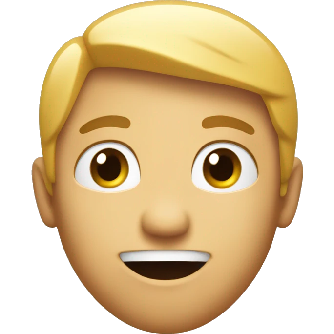smile with surprised eyebrows, closed mouth, simple face (no 3D) emoji