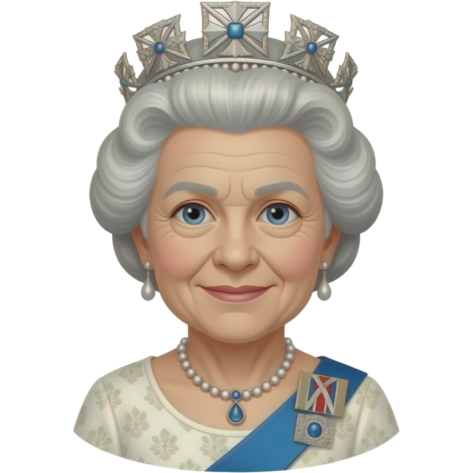 old white hair england queen emoji