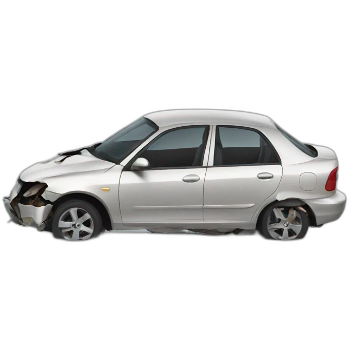 Crashed car emoji