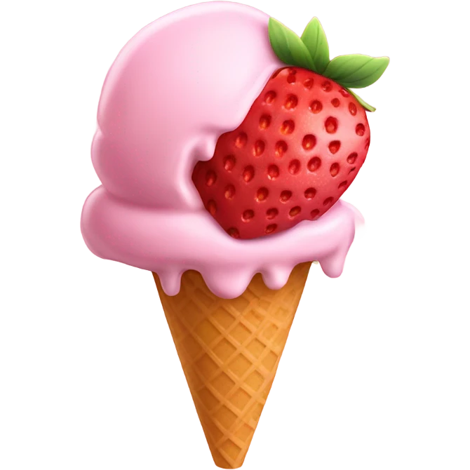 Strawberry

Ice cream emoji
