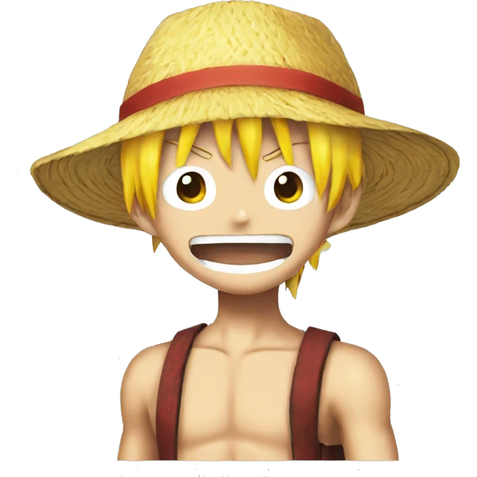 monkey d luffy with yellow hair  emoji
