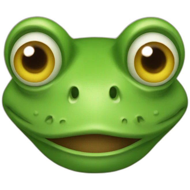 man headed frog emoji