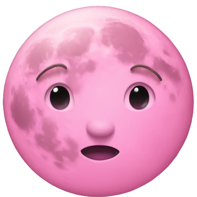 pink moon emoji