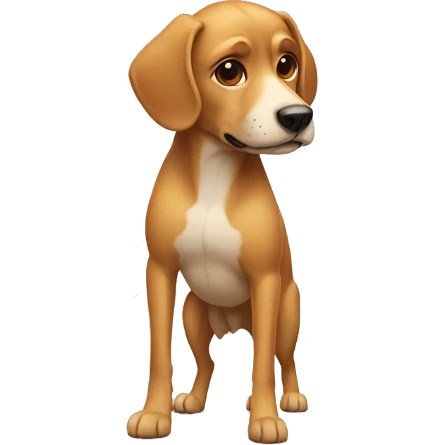 a dog with 2 legs emoji