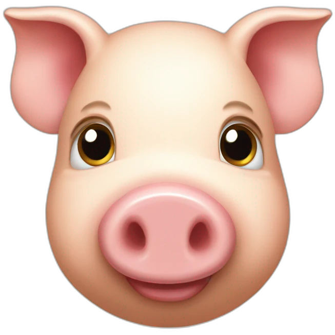 Cochon mignon emoji