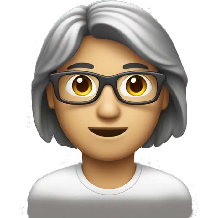 una persona programando en Mac emoji