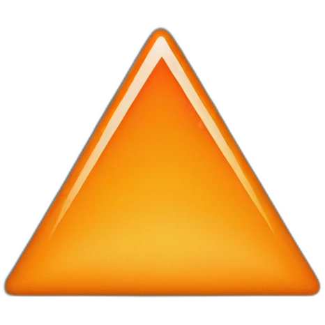 orange triangle solid pointing down emoji