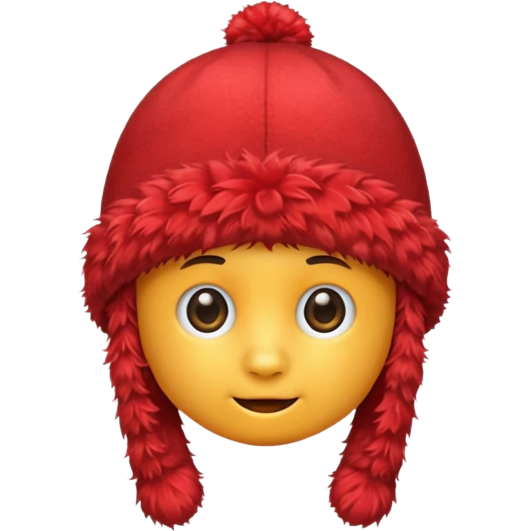 red fluffy hat(just hat) emoji