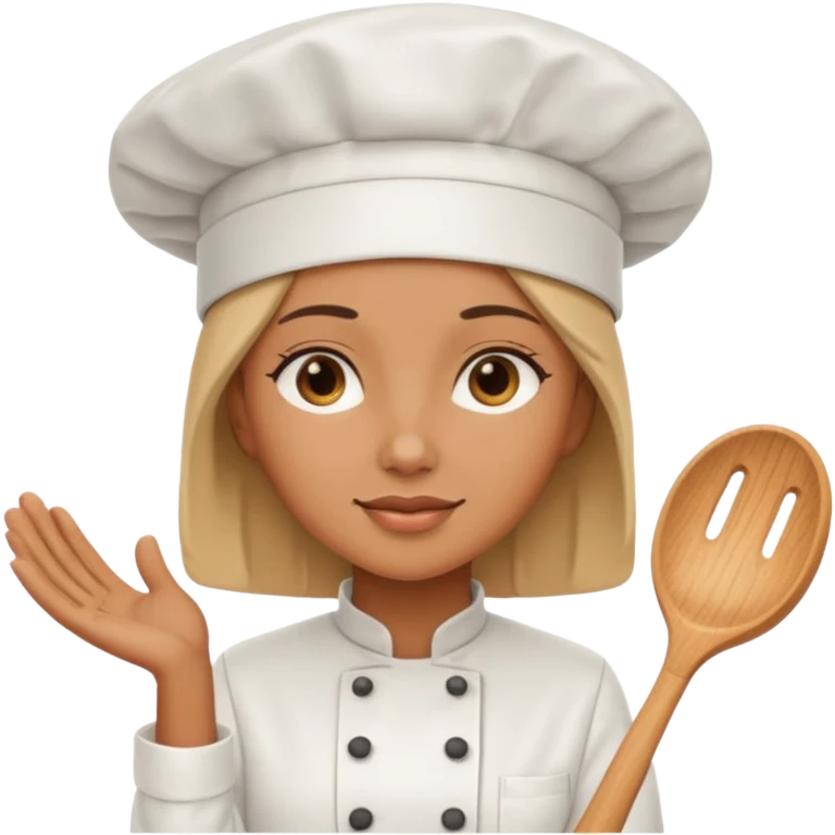 woman wearing chef hat emoji