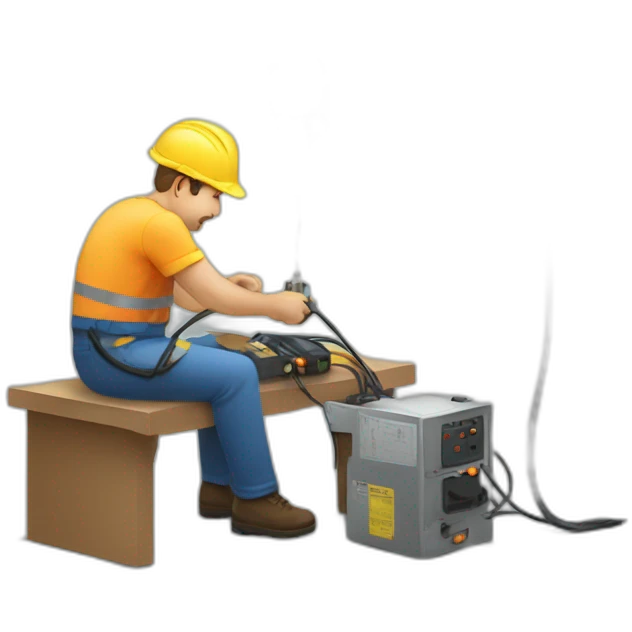 man working with electricity emoji