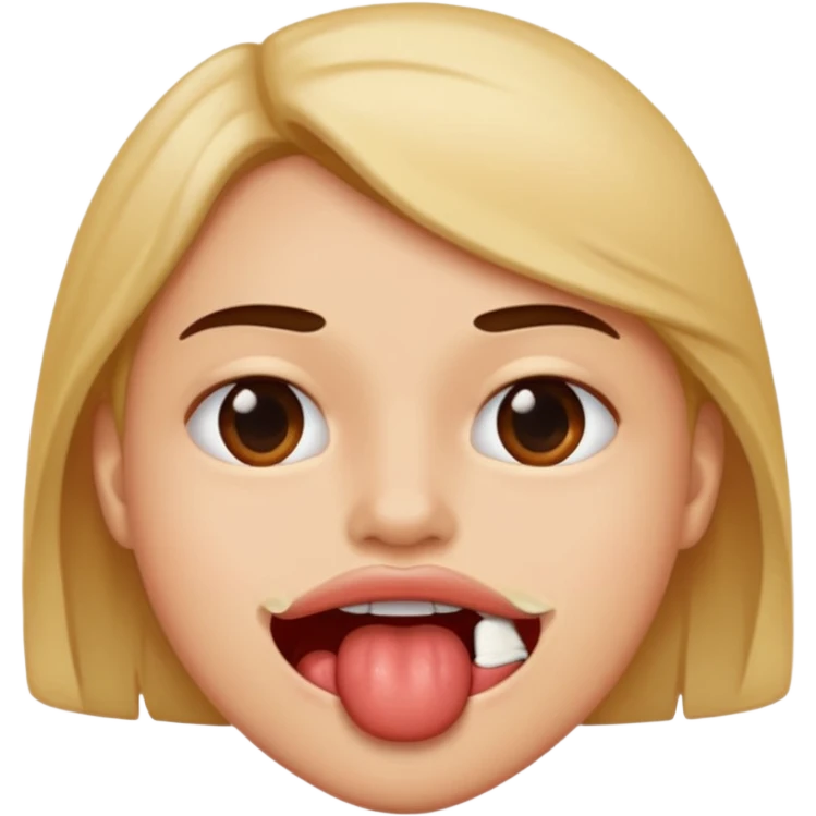 biting lip emoji