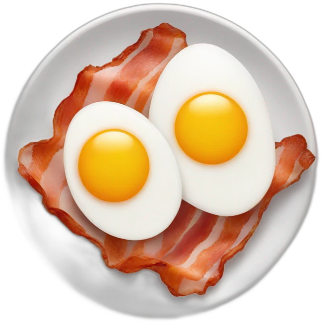 Bacon eggs emoji