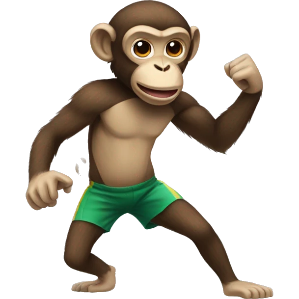 monkey playing sports emoji