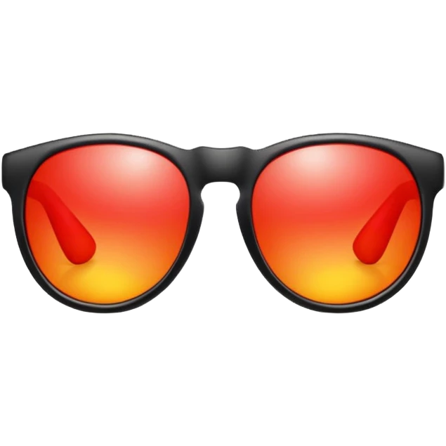 Sunglasses with red eyes emoji
