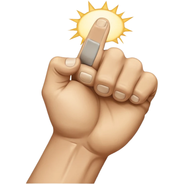 vack of veiny fist rearview emoji