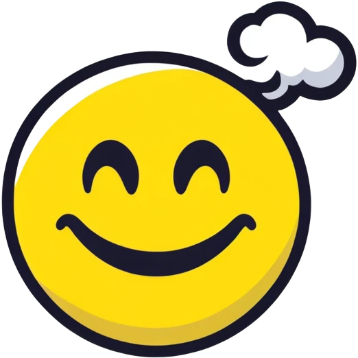 smiley smoking emoji