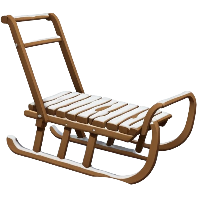 sledge surrounded with snow (no person) emoji