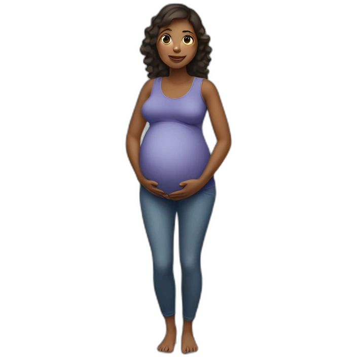 pregnant woman emoji