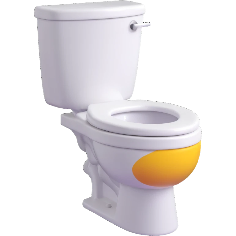 classic toilet with tank 3D emoji style emoji