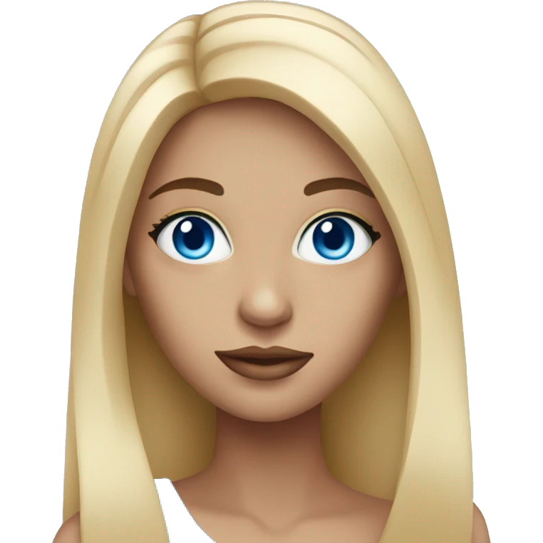 Model with blue eyes emoji