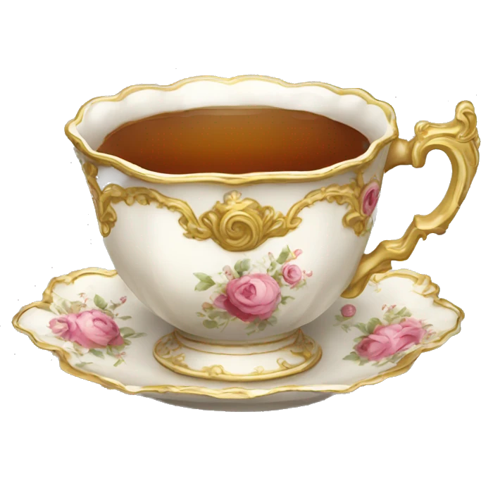 Rococo tea cup emoji