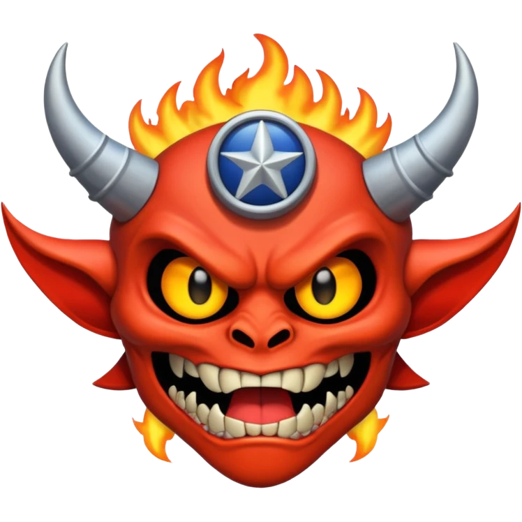 A 9/11 crash demon emoji