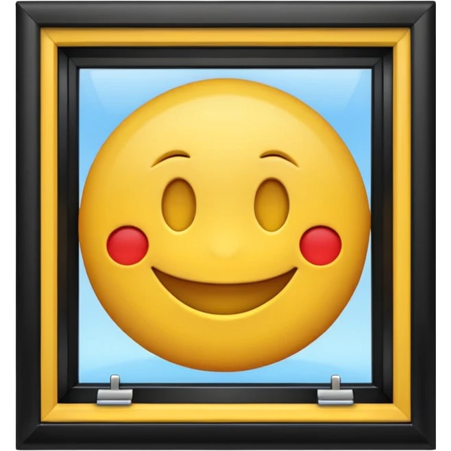 Открытое окно со сквозняком 3d смайлик  шщы emoji