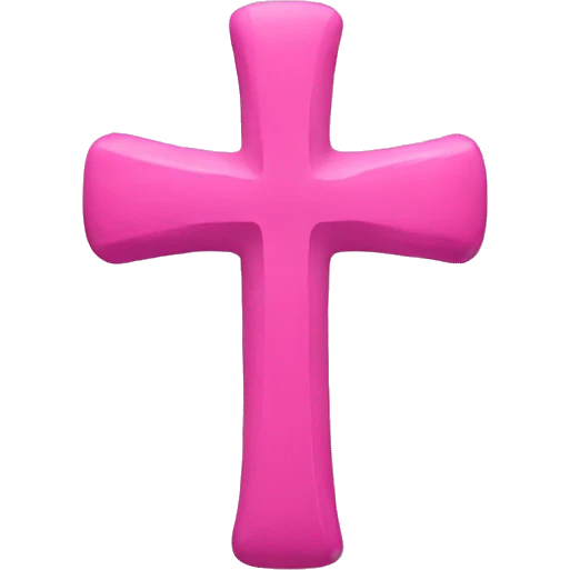 pink cross  emoji