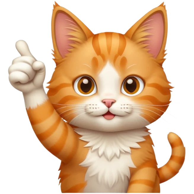 Cat with a thumbs up emoji