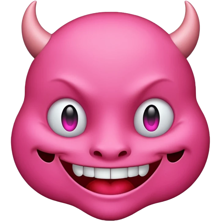 Devil emoji but pink 😈 emoji
