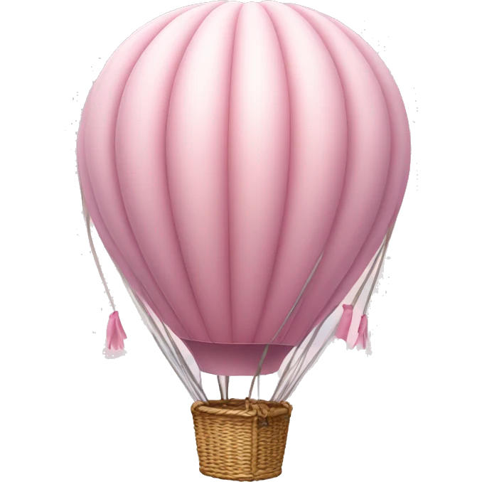 pastel pink hot air balloon  emoji