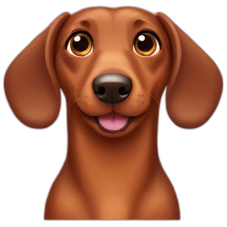 wiener dog heart eyes emoji
