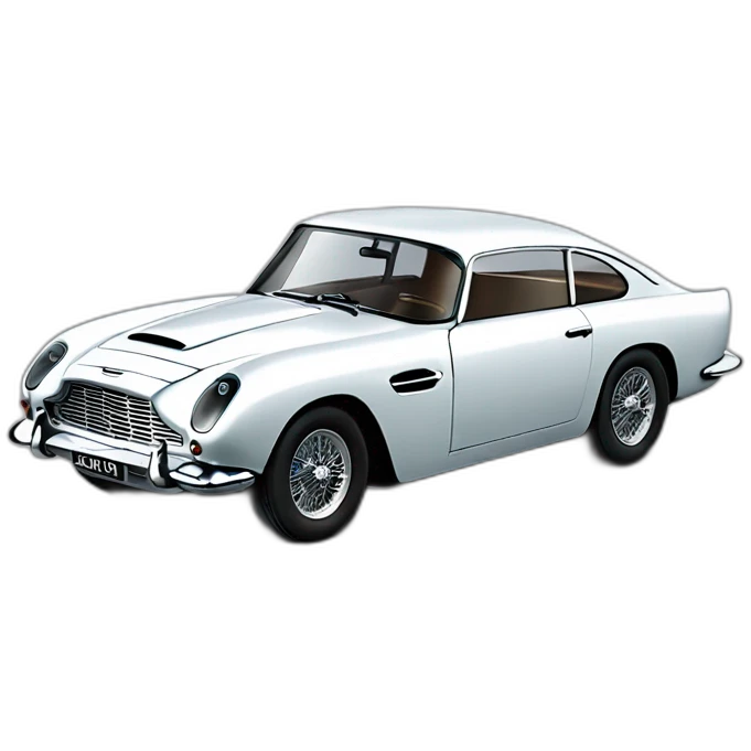 Une aston martin DB5 de jambes bond emoji